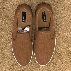 Tan Report Shoes